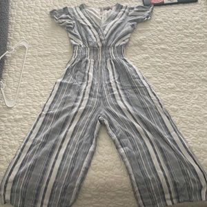 Striped summer jumpsuit